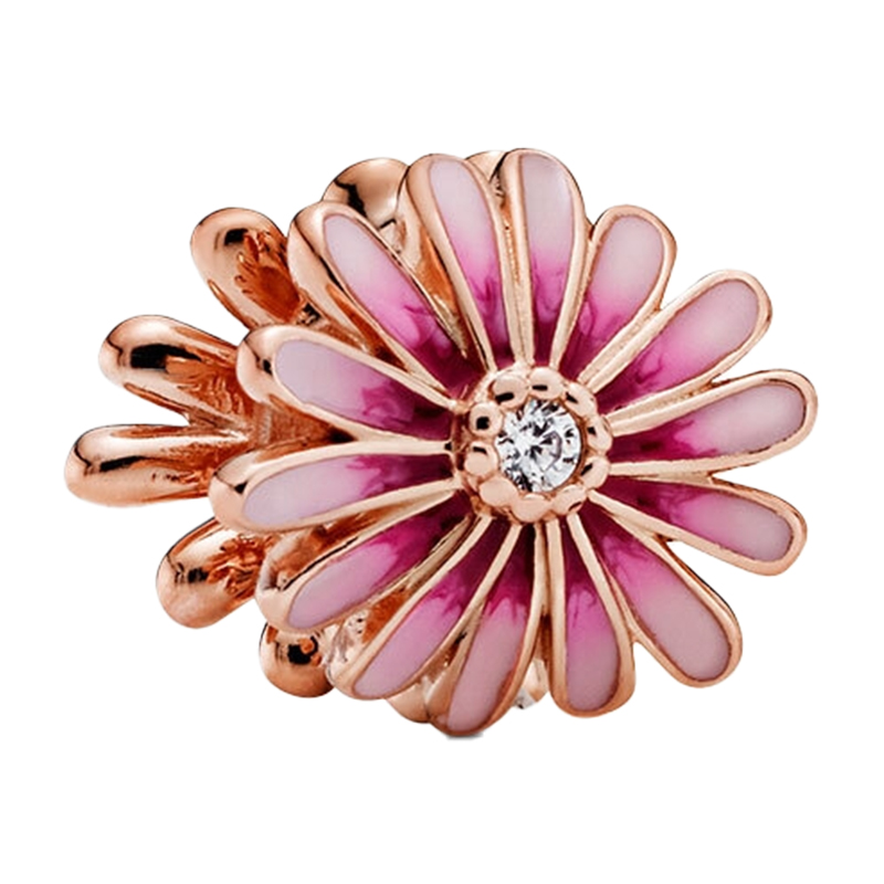 潘多拉粉色雏菊串珠