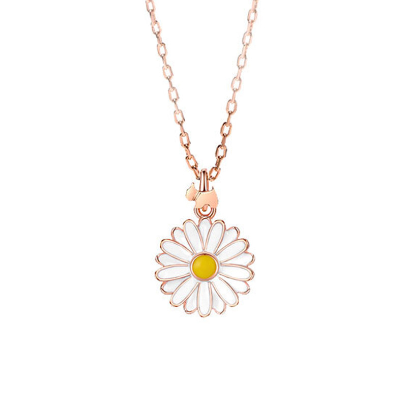 瑷嘉莎 925银小雏菊项链