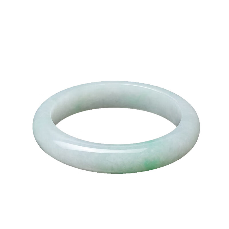 七彩雲南 冰糯种浅绿翡翠手镯