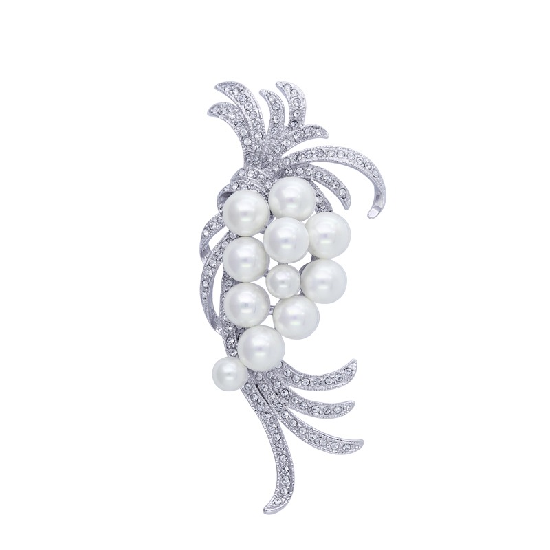 唐后珍珠母贝气质胸针