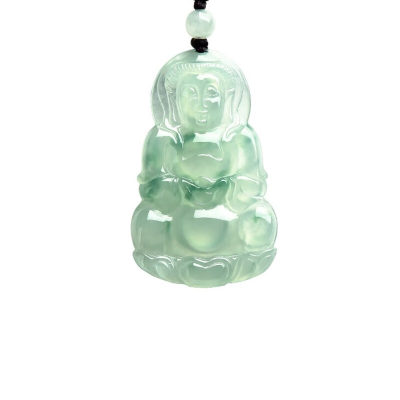 玉萌色 观音 吊坠