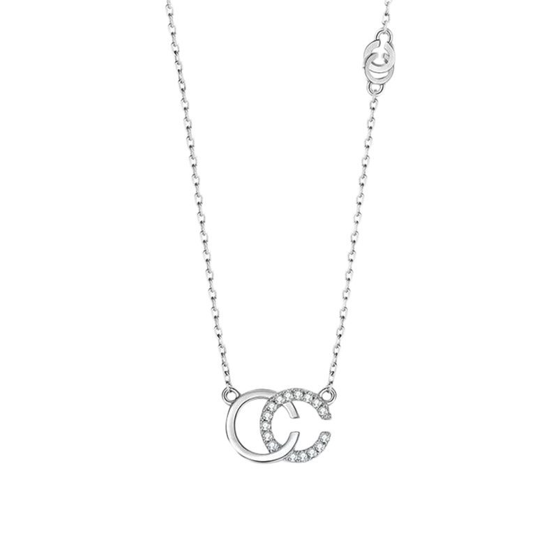 T400 双C925银项链