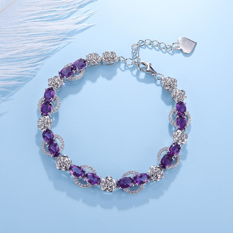 紫艾妮 精致优雅紫水晶手链