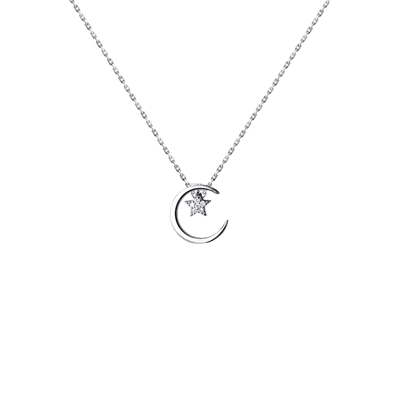 桑玛 星月女士银项链