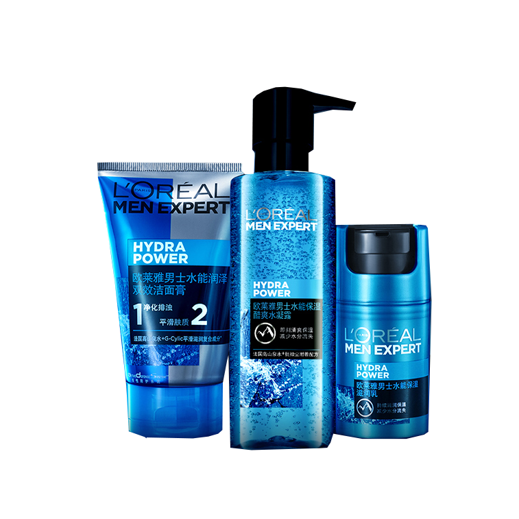 欧莱雅 男士水能玻尿酸护肤套装