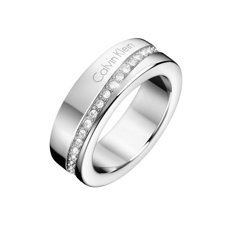 ck 个性镶钻戒指