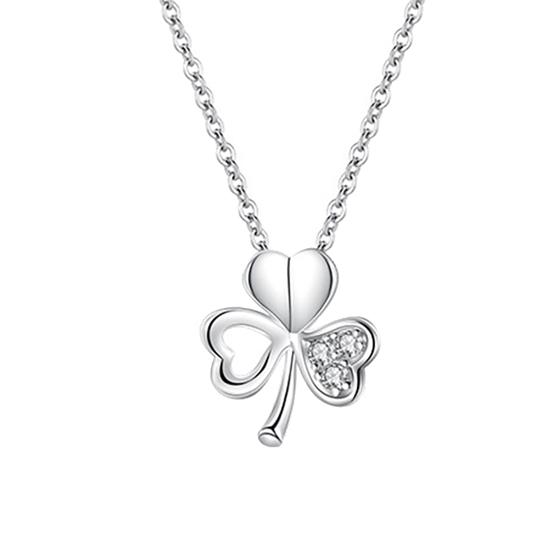 圣雅罗 四叶草足银项链