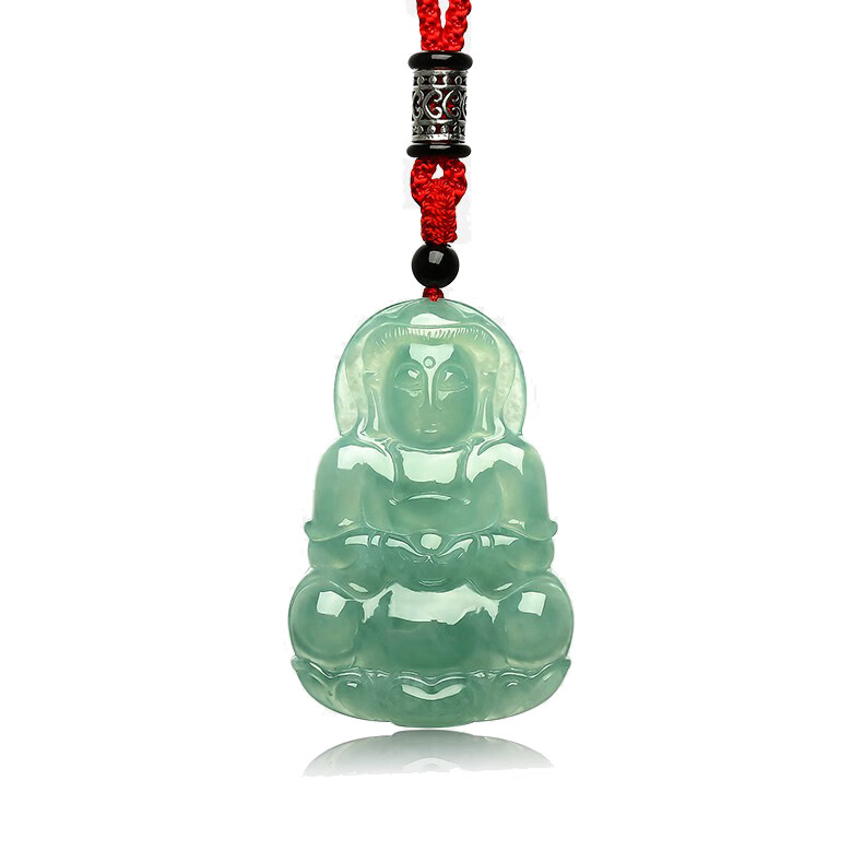周六福 冰糯种翡翠吊坠