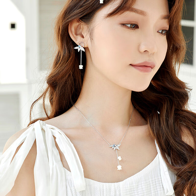 花芽 清新露水铃兰项链