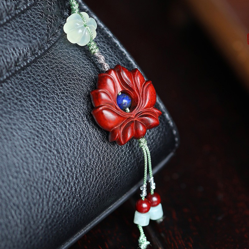 藏愚 小叶紫檀 汽车挂件