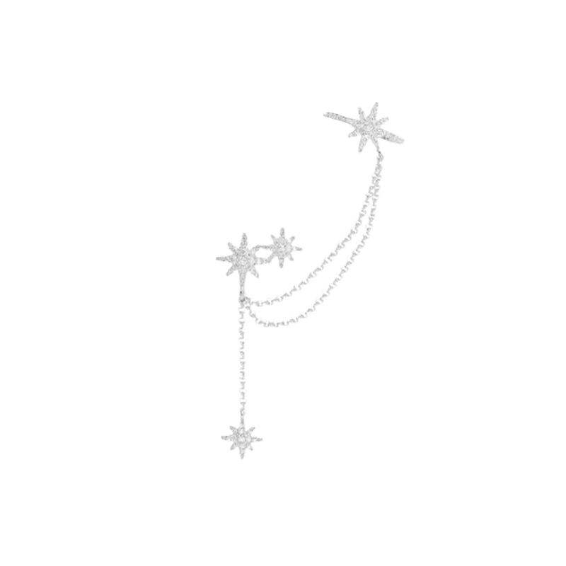 APM 六芒星银耳链耳饰