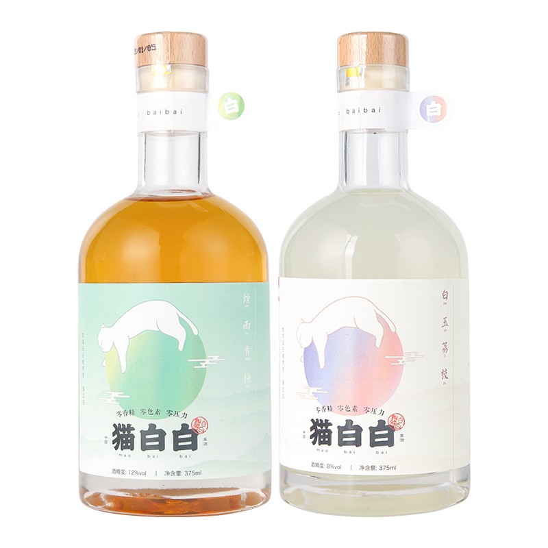 猫白白 青梅荔枝低度果酒