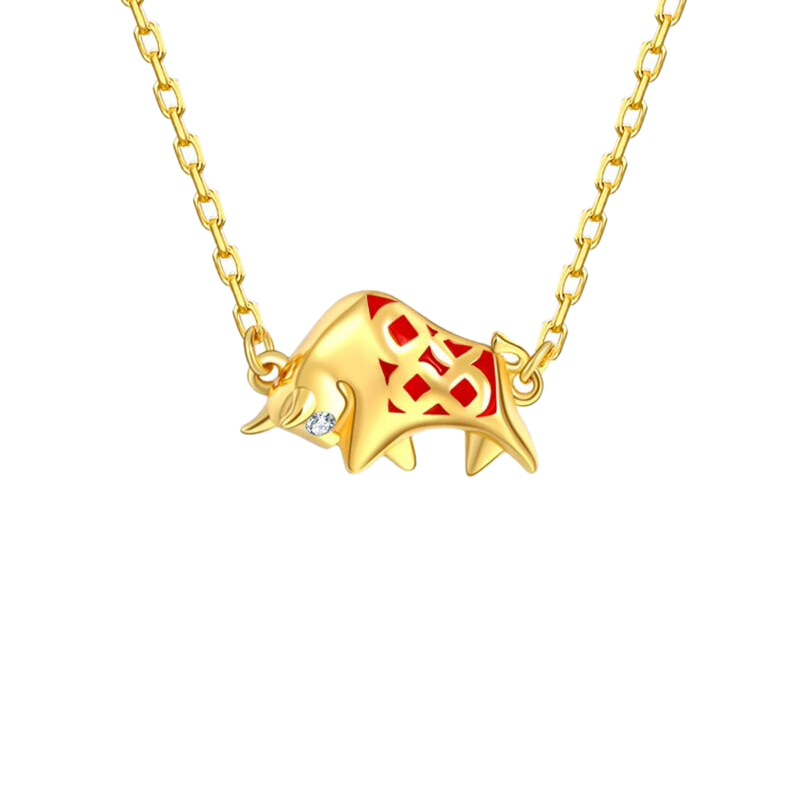 劳拉图 吉祥猛牛项链