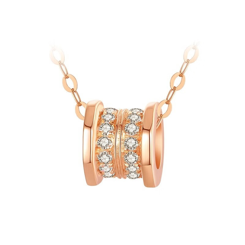 法蔻 玫瑰金小蛮腰项链