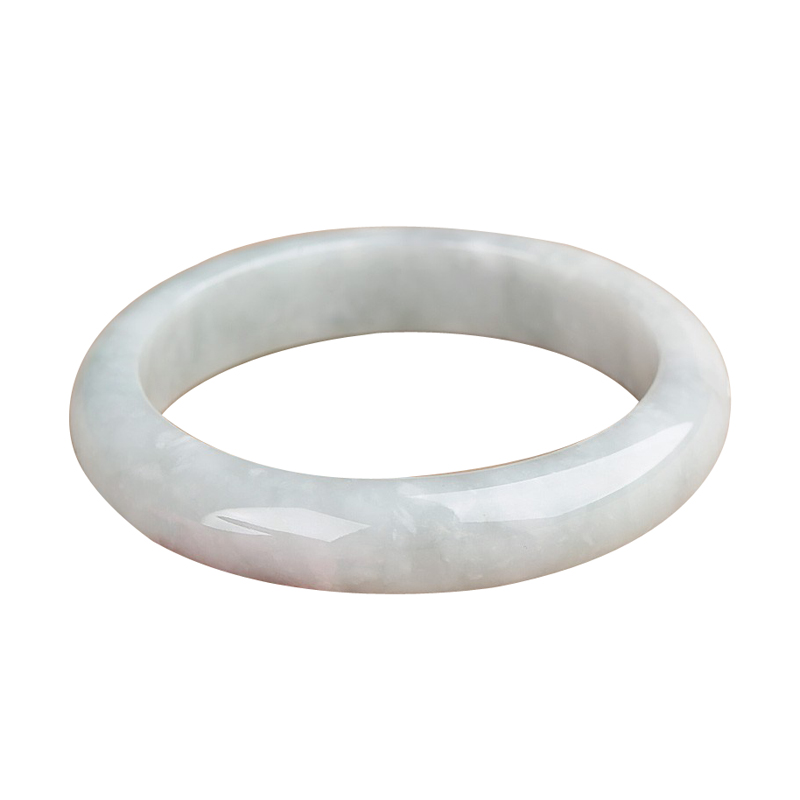 可玉可求 淡绿色翡翠手镯