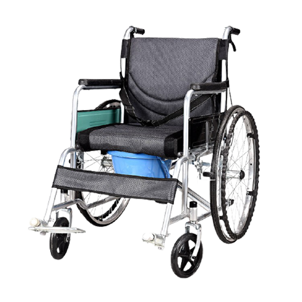 长寿泉 大便桶折叠轮椅