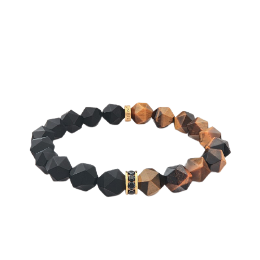 AWNL 虎眼石 黑玛瑙手链