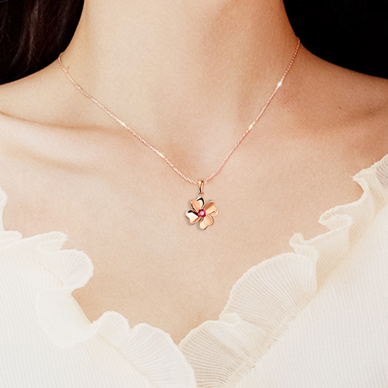 JOLEE玫瑰金色时尚锁骨链