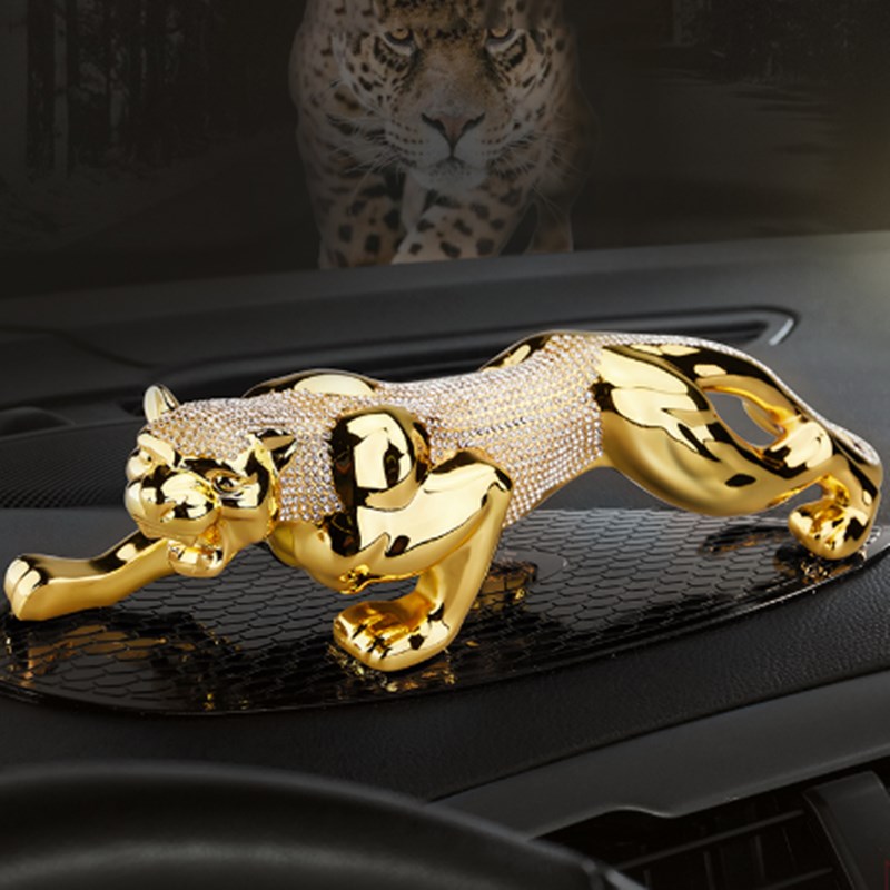 炫咔仕 金钱豹纯色车载摆件