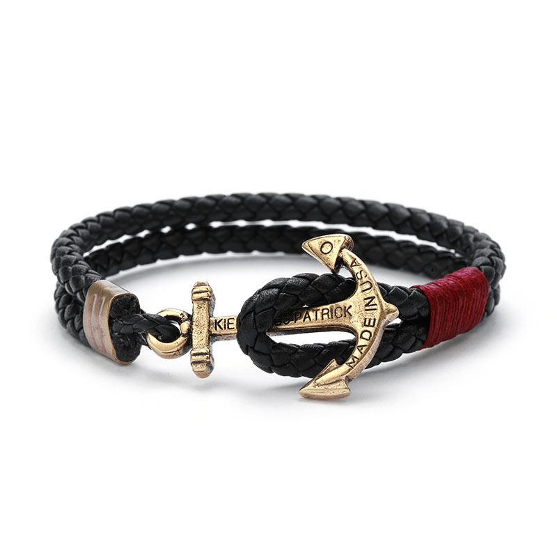 KJP 皮革编织手链