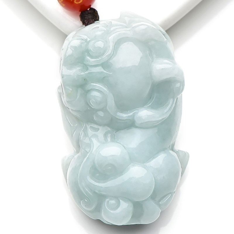 可玉可求 浅绿貔貅 吊坠