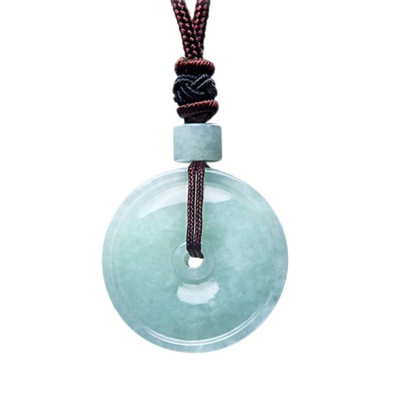 周大福 古典平安扣 翡翠吊坠