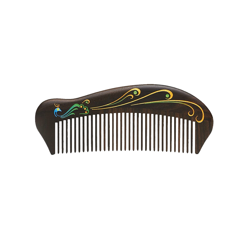 谭木匠 雀翎图案 梳子