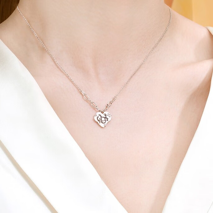 卡蒂罗 925爱心项链