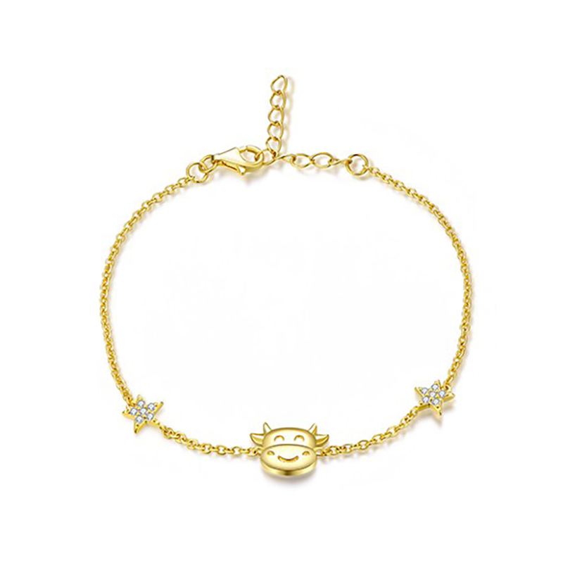 xlove 福星小金牛纯银手链