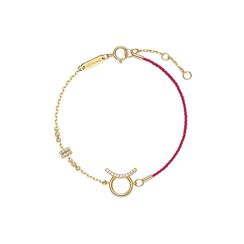 何方珠宝 萌趣小牛手链