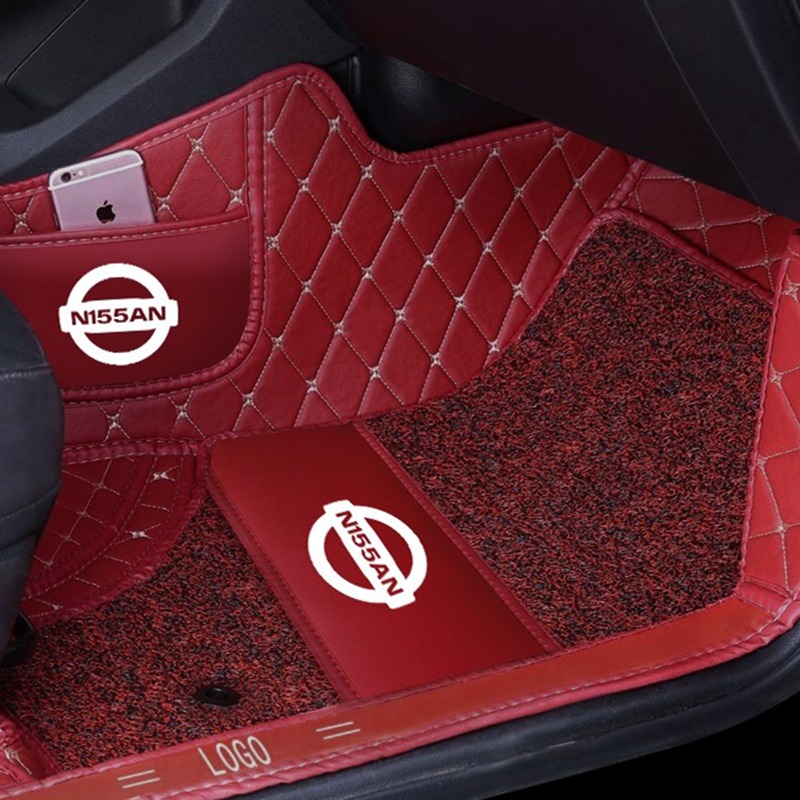 威鹰 双层酒红菱形脚垫