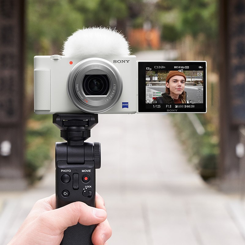 索尼ZV-1白色Vlog数码相机，送女朋友冰冰同款礼物