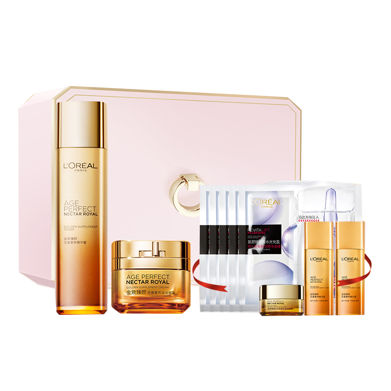 欧莱雅 金致臻颜花蜜套装