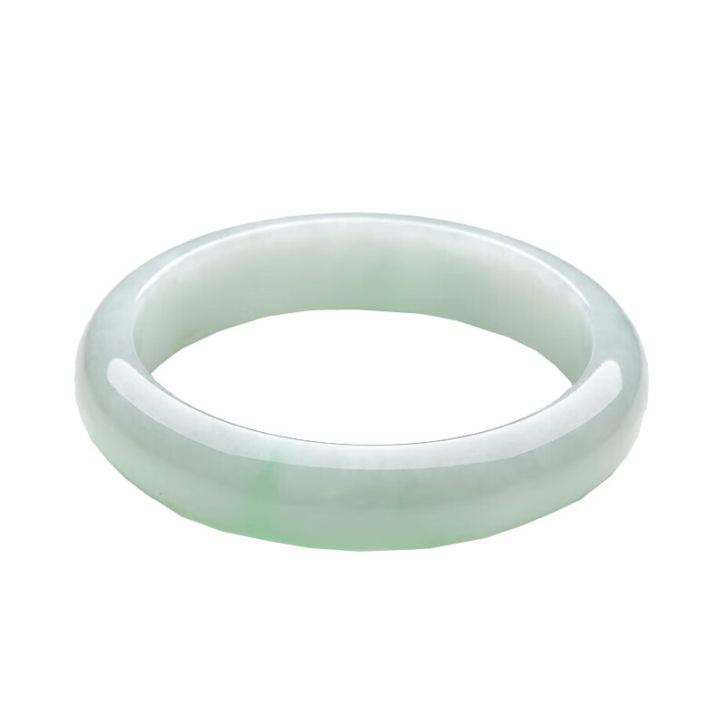 可玉可求 清爽浅绿 翡翠手镯