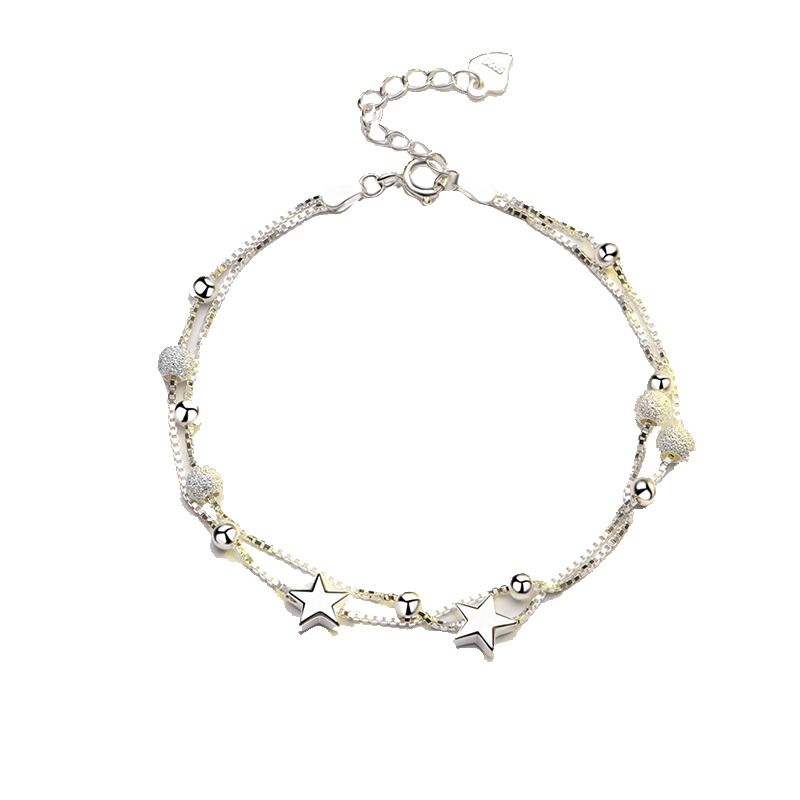 桑玛 星星之恋小清新银手链