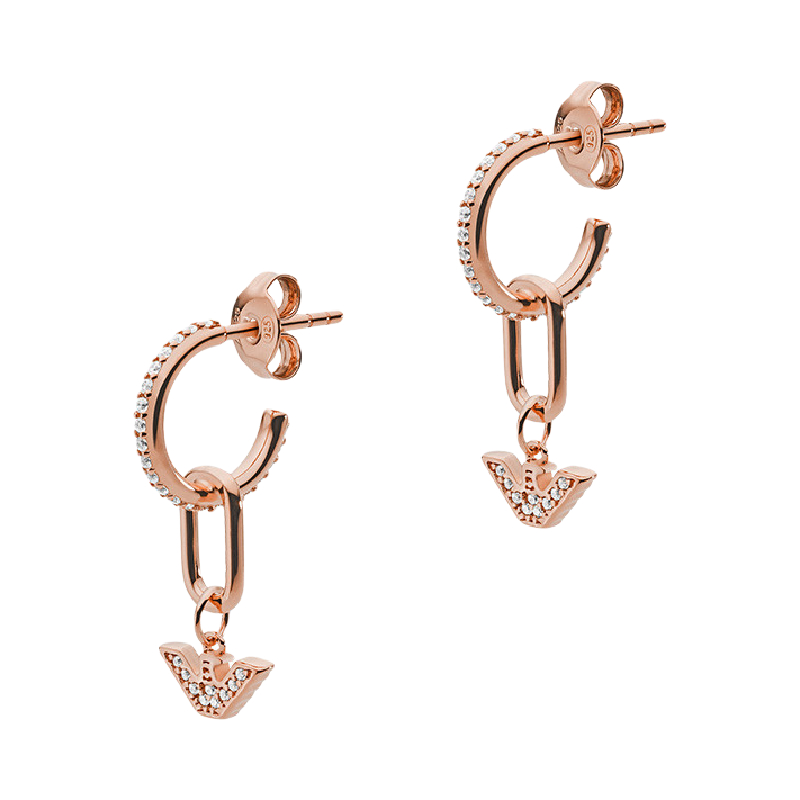 阿玛尼 优雅镶钻耳饰