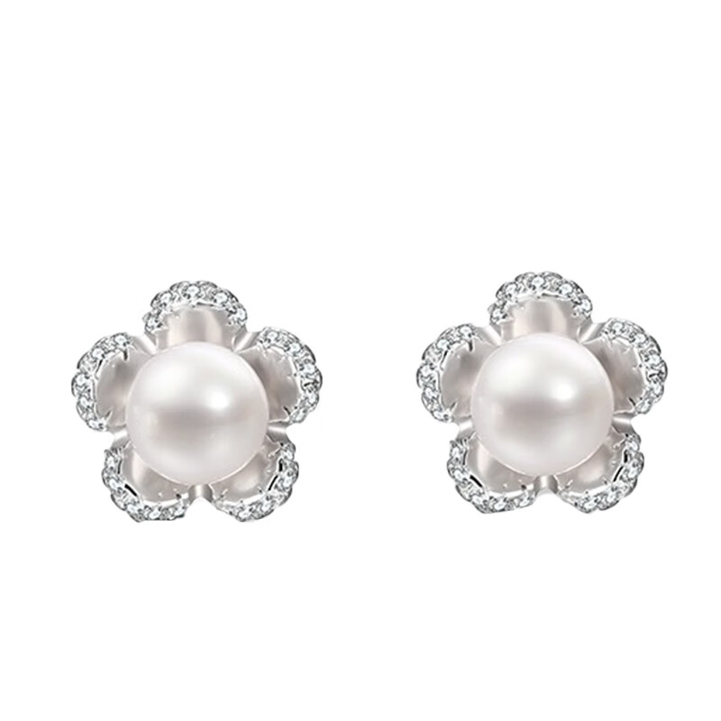 T400花瓣珍珠耳饰