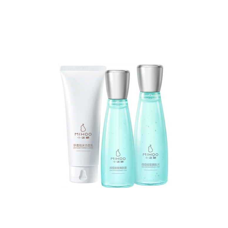 小迷糊 清洁控油护肤套装