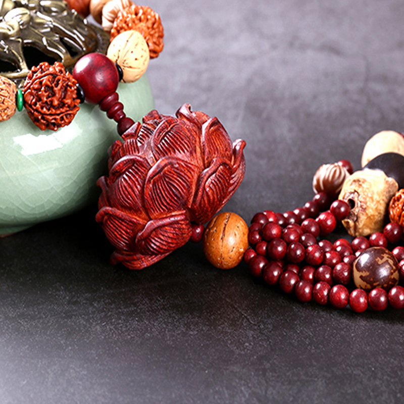 麦尊 红檀木 汽车挂件