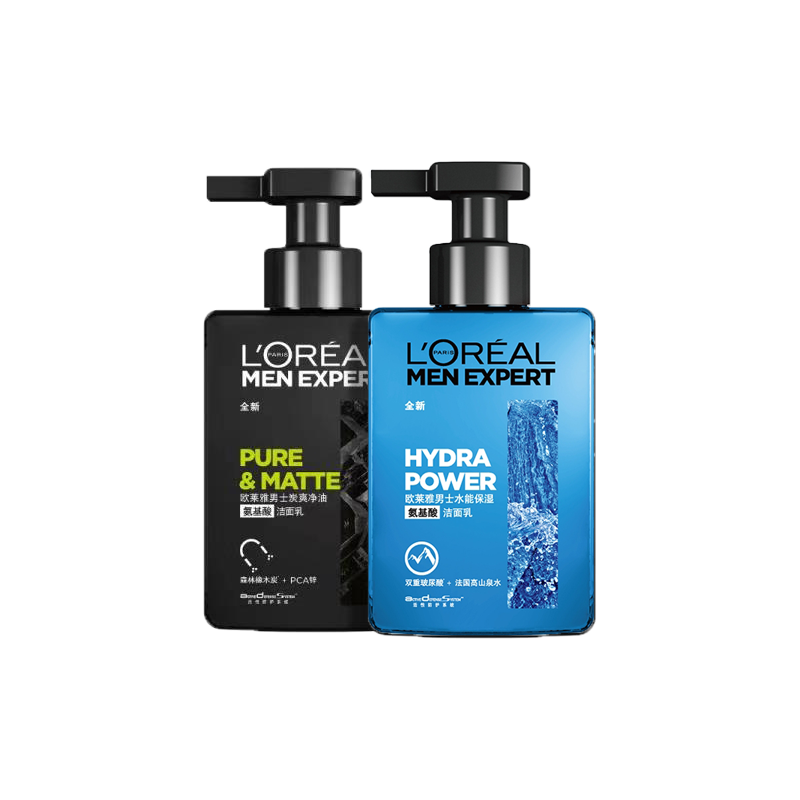 欧莱雅男士早晚控油补水洗面奶