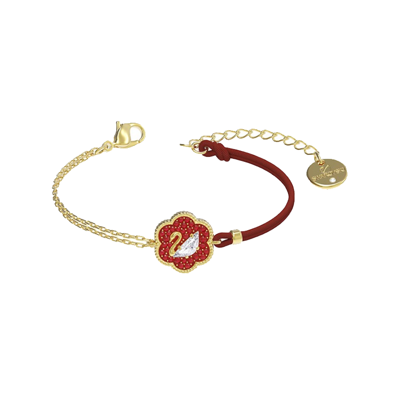 施华洛世奇 宝相花天鹅手链