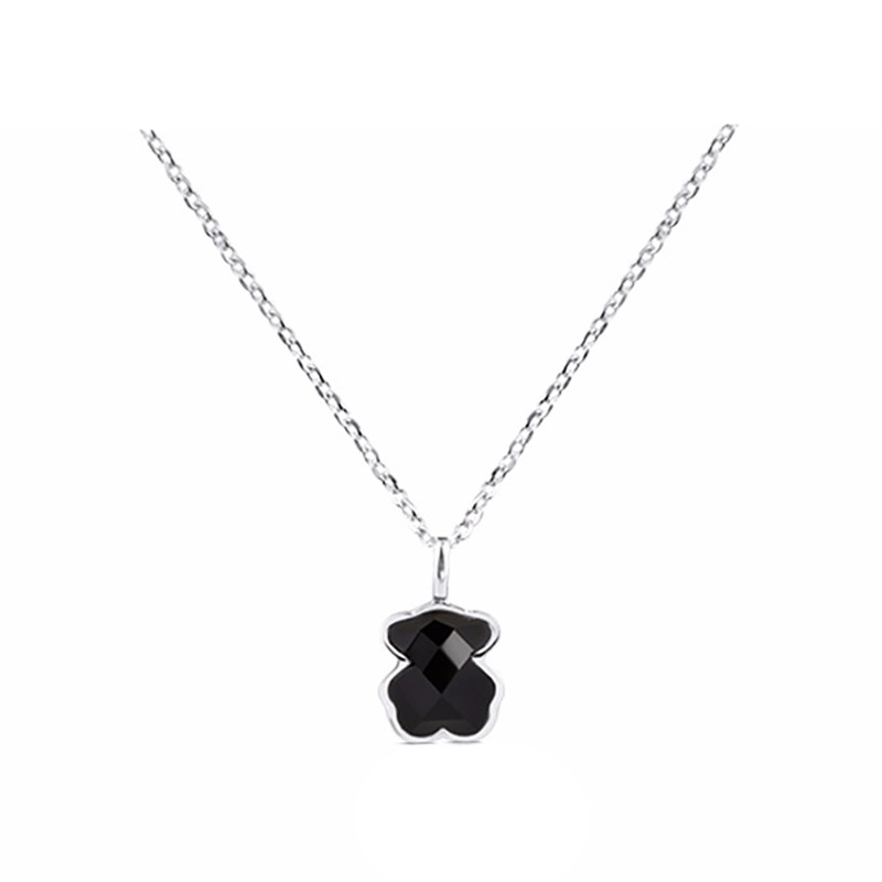 TOUS浪漫复古黑玛瑙锁骨链