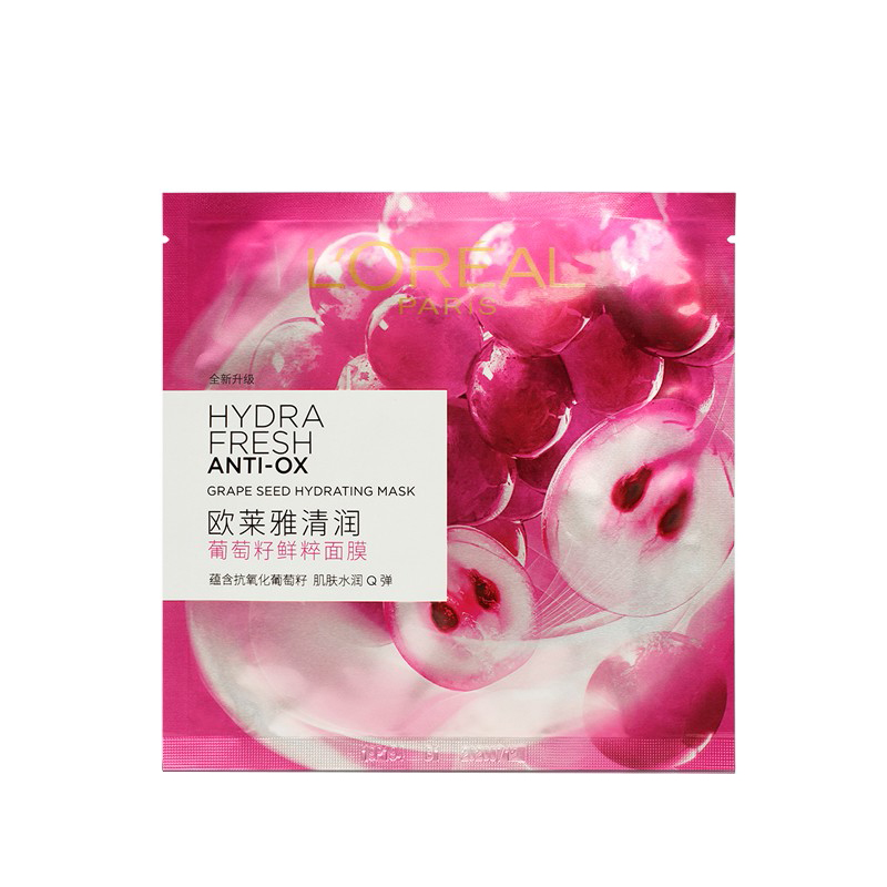 欧莱雅 葡萄籽鲜粹面膜