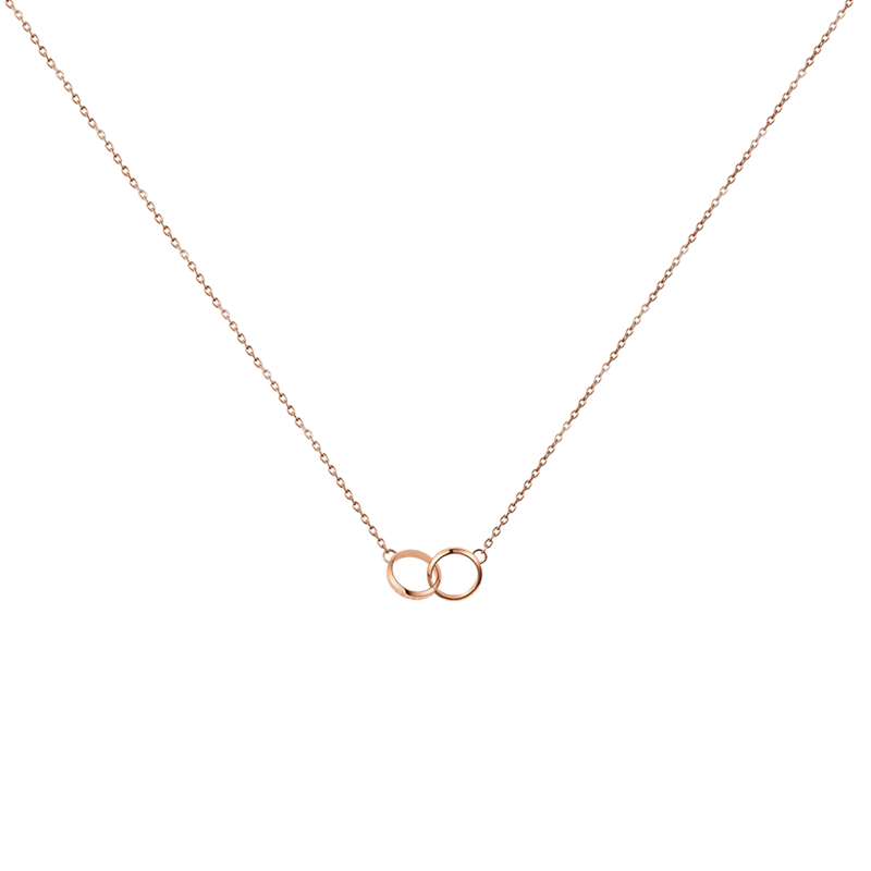 DW 双环相扣项链