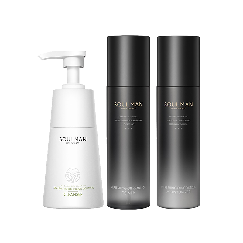 极男 海盐净颜洁面乳