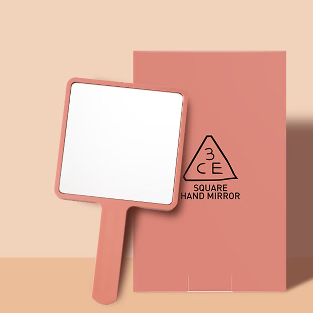 3CE 小巧粉色化妆镜