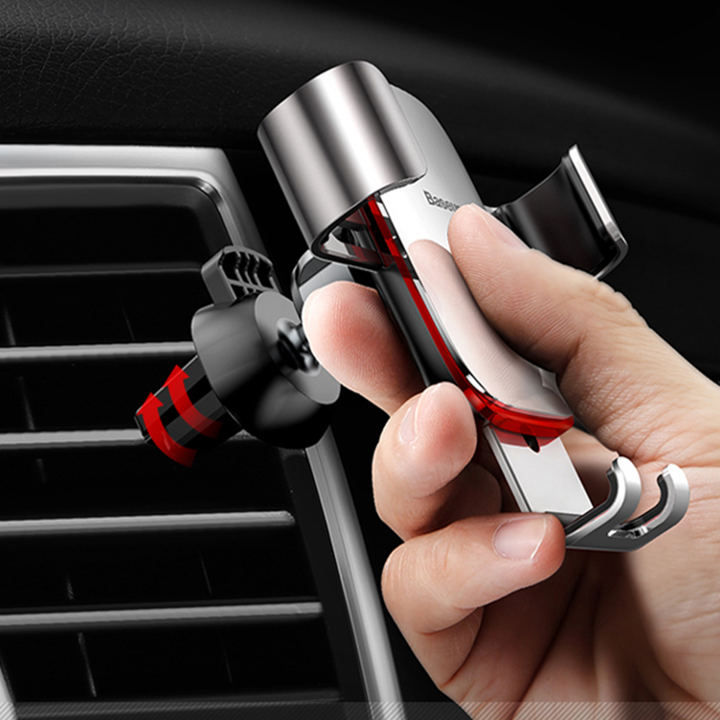 倍思 卡扣式车载手机支架