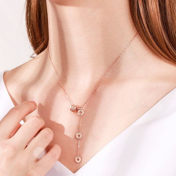 莞晗 小蛮腰纯银项链