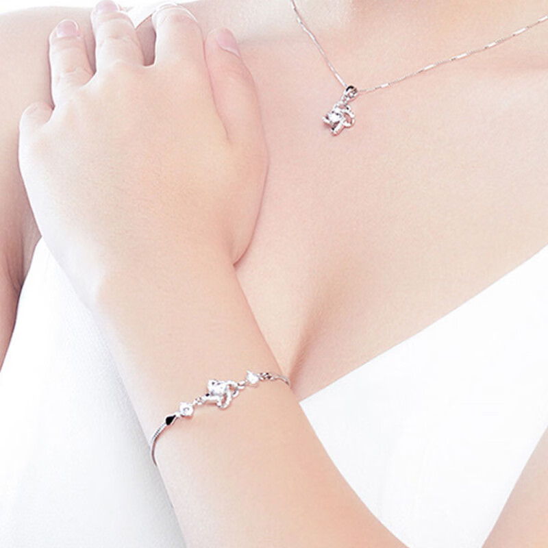 建禄 闪耀锆石镶嵌项链