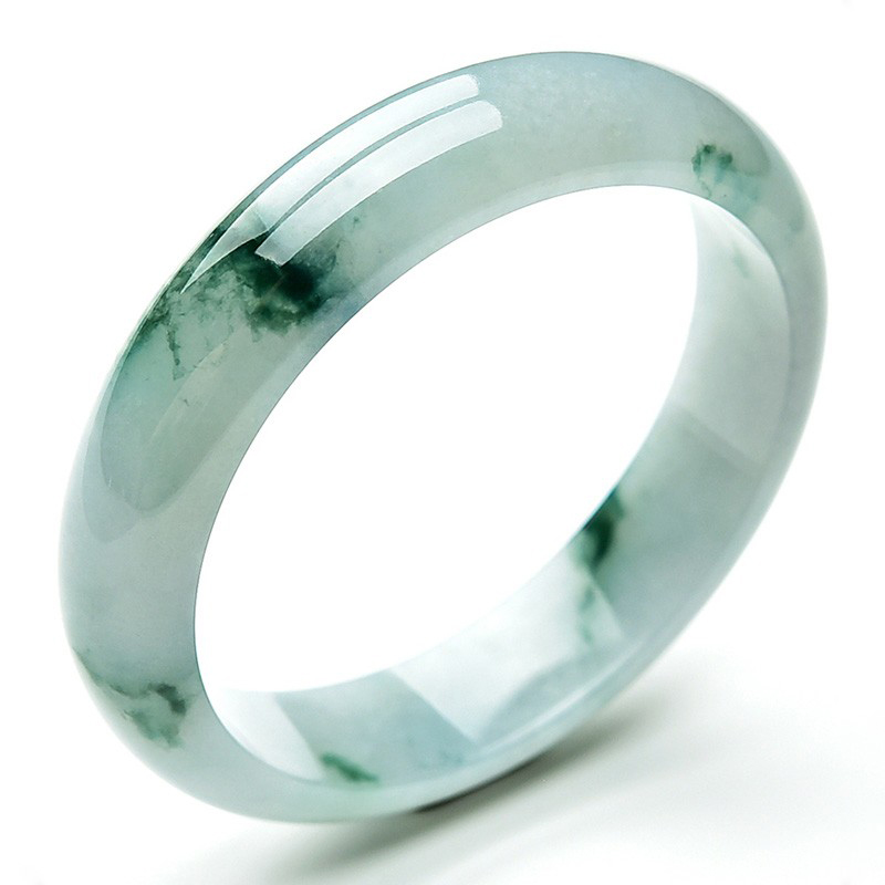 影享飘花翡翠天然A货女款手镯